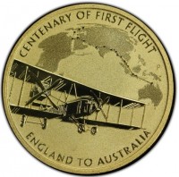 CENTENARY OF THE FIRST FLIGHT. P JM. ENGLAND TO AUSTRALIA.