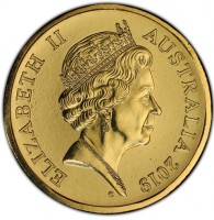 Aluminium Bronze coin Australia KM# 3678 ELIZABETH II. AUSTRALIA 2019. VG.