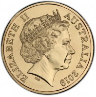 Aluminium Bronze coin Australia KM# 3687 ELIZABETH II. AUSTRALIA 2019. IRB.