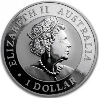 Silver coin Australia KM# 3701 ELIZABETH II. AUSTRALIA 1 DOLLAR. JC.