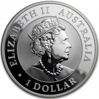Silver coin Australia KM# 3704 ELIZABETH II. AUSTRALIA. 1 DOLLAR. JC.