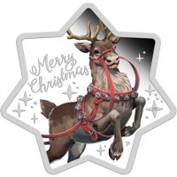 Silver coin Australia KM# 3707 Merry. Christmas. JM. P.