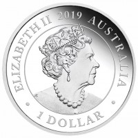 Silver coin Australia ELIZABETH II. AUSTRALIA 1 DOLLAR. JC.