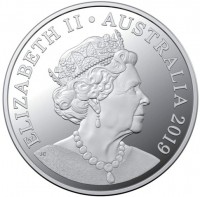 Silver coin Australia ELIZABETH II. AUSTRALIA 2019. JC.