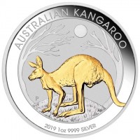 AUSTRALIAN KANGAROO. P AH. 2019 1oz 9999 SILVER.