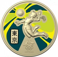 Aluminium Bronze coin Australia KM# 3848 東. 京. AUSTRALIA.