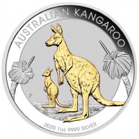 Silver coin Australia KM# 3871 AUSTRALIAN KANGAROO. P. AH. 2020 1oz 9999 SILVER.