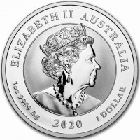 ELIZABETH II. AUSTRALIA. JC. 1 oz 9999 Ag 2019 1 DOLLAR.