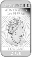 ELIZABETH II. AUSTRALIA. 1 oz 9999 Ag. JC. 1 DOLLAR. 2020.