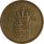 reverse of 1 Krone - Frederik IX (1947 - 1960) coin with KM# 837 from Denmark. Inscription: 1 KRONE 1952