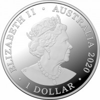 ELIZABETH II. AUSTRALIA 2020. 1 DOLLAR. JC.