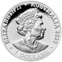 ELIZABETH II. AUSTRALIA 2020. 1 DOLLAR. IRB.