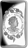 Silver coin Australia KM# 3910 ELIZABETH II. AUSTRALIA 2020. 1 DOLLAR. JC.