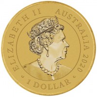 Aluminium Bronze coin Australia ELIZABETH II. AUSTRALIA 2020. 1 DOLLAR. JC.