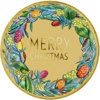 Aluminium Bronze coin Australia MERRY. CHRISTMAS. P AH.