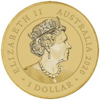 Aluminium Bronze coin Australia ELIZABETH II. AUSTRALIA 2020. 1 DOLLAR. JC.