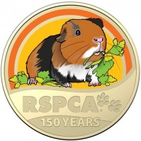 Aluminium Bronze coin Australia KM# 4087 RSPCA. 150 YEARS.