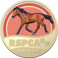 Aluminium Bronze coin Australia KM# 4088 RSPCA. 150 YEARS.