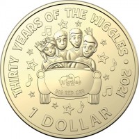 30 YEARS OF THE WIGGLES 2021. The Wiggles. BIG RED CAR. 1 DOLLAR.