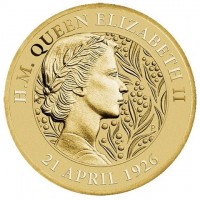 Aluminium Bronze coin Australia KM# 4095 H.M. QUEEN ELIZABETH II. P. 21 APRIL 1926.