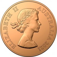 ELIZABETH II. AUSTRALIA 2021. MG.