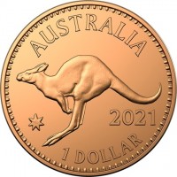 AUSTRALIA. 2021. ONE DOLLAR.