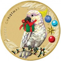 Aluminium Bronze coin Australia KM# 4098 MERRY CHRISTMAS. P.