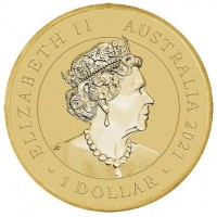 ELIZABETH II. AUSTRALIA 2021. 1 DOLLAR. IRB.