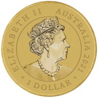 ELIZABETH II. AUSTRALIA 2021. 1 DOLLAR. IRB.