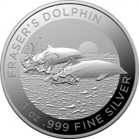 FRASER’S DOLPHIN. 1 oz999 FINE SILVER.