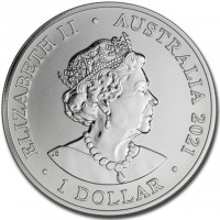 ELIZABETH II. AUSTRALIA 2021. 1 DOLLAR. IRB.