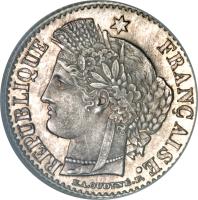 France coin 20 Centimes (1849 - 1851) obverse obverse of 20 Centimes (1849 - 1851) coin with KM# 758 from France. Inscription: REPUBLIQUE FRANÇAISE.