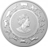 Silver coin Australia KM# 4122 ELIZABETH II. AUSTRALIA 2021. 1 DOLLAR. JC.