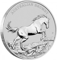 Silver coin Australia KM# 4124 AUSTRALIAN BRUMBY. JM P. 2021 1 oz 9999 SILVER.