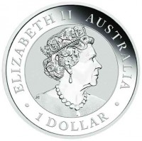 Silver coin Australia KM# 4128 ELIZABETH II. AUSTRALIA. 1 DOLLAR. JC.