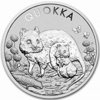 Silver coin Australia KM# 4137 QUOKKA. P. JM.