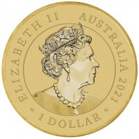 ELIZABETH II. AUSTRALIA 2021. 1 DOLLAR. JC.
