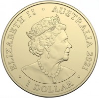 ELIZABETH II. AUSTRALIA 2021. 1 DOLLAR. JC.
