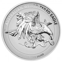 AUSTRALIAN WEDGE-TAILED EAGLE. P JM. 2021 1oz 9999 SILVER.