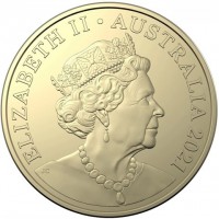 Aluminium Bronze coin Australia KM# 4275 ELIZABETH II. AUSTRALIA 2021. IRB.