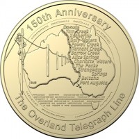 150th Anniversary. The Overland Telegraph Line. Darwin. Port Augusta. SMS.