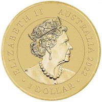 Aluminium Bronze coin Australia KM# 4302 ELIZABETH II. AUSTRALIA 2022. 1 DOLLAR. JC.