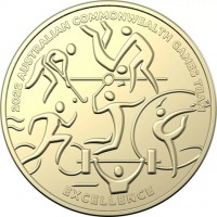 Aluminium Bronze coin Australia KM# 4304 2022 COMMONWEALTH GAMES TEAM. EXCELLENCE.