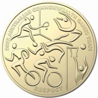 Aluminium Bronze coin Australia KM# 4307 2022 COMMONWEALTH GAMES TEAM. EXCELLENCE.