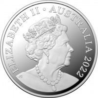 Silver coin Australia KM# 4319a ELIZABETH II. AUSTRALIA 2022. JC.
