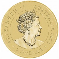 Aluminium Bronze coin Australia KM# 4321 ELIZABETH II. AUSTRALIA 2022. 1 DOLLAR. JC.