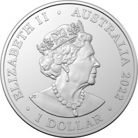 ELIZABETH II. AUSTRALIA 2022. 1 DOLLAR. JC.