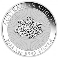 Silver coin Australia KM# 4346 AUSTRALIAN NUGGET. SD P. LITTLE HERO 1890. 2022 1 oz 9999 SILVER.