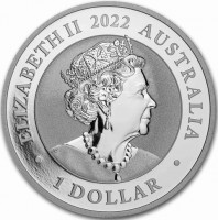 ELIZABETH II. AUSTRALIA 2022. 1 DOLLAR. JC.