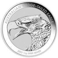 Silver coin Australia KM# 4349 AUSTRALIAN WEDGE-TAILED EAGLE. P JM. 2022 1oz 9999 SILVER.